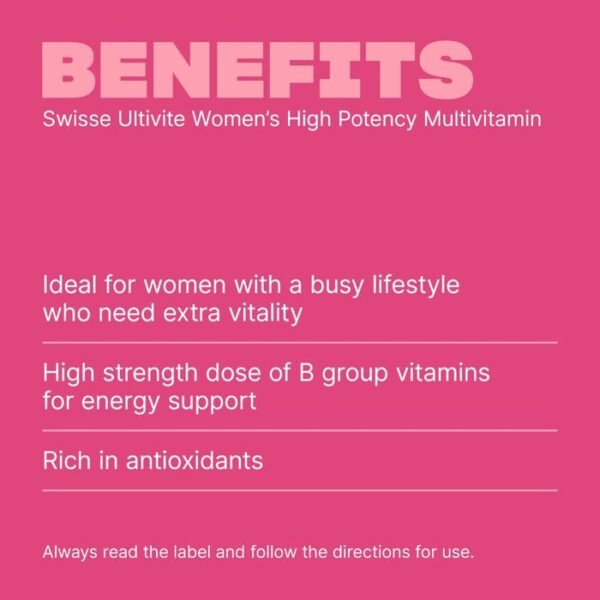 Women's High Potency Multivitamin Benefits